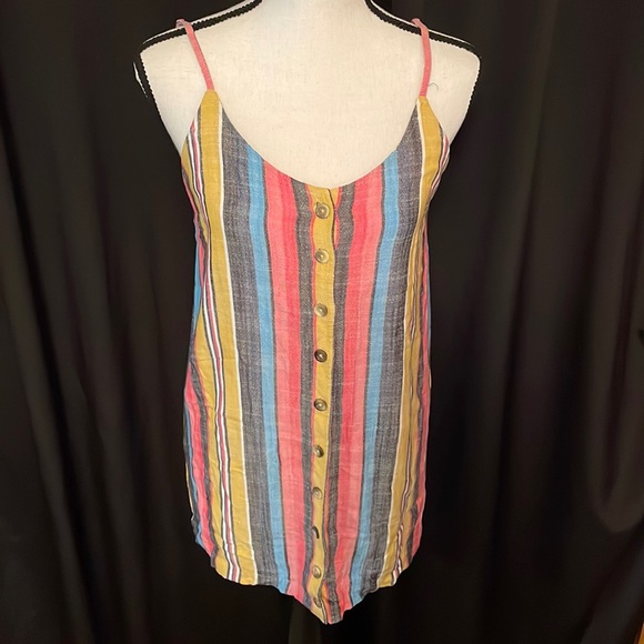 Rip Curl Ashore Striped Mini Dress (S) - Picture 2 of 4
